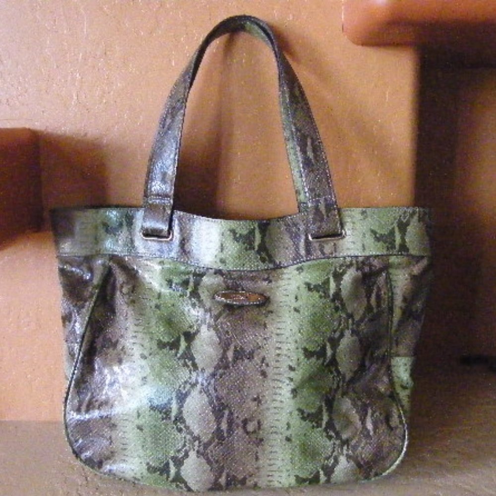 Nine & Company Snake Print Satchel
